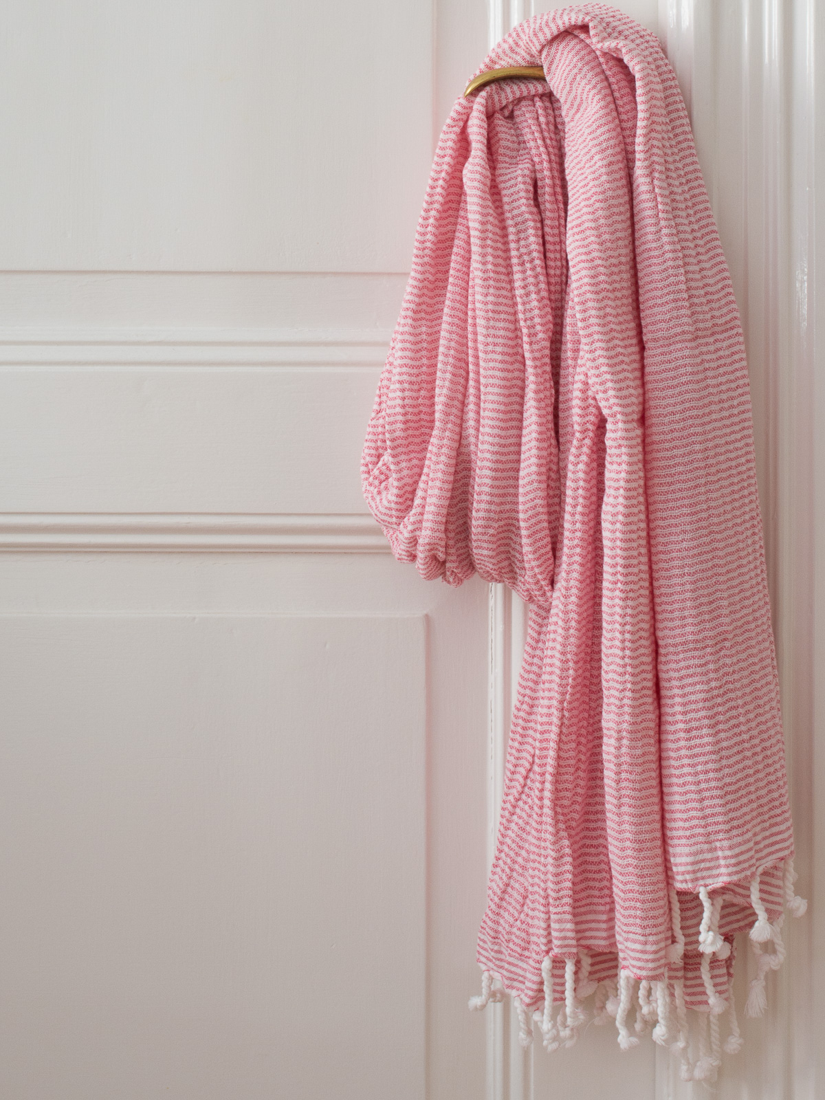 hammam towel double layered tulip pink